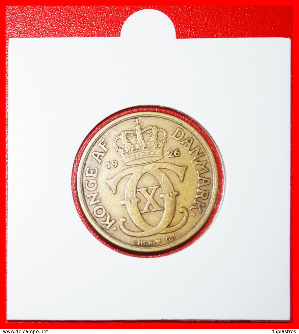 * MONOGRAM (1924-1941): DENMARK  1 CROWN 1926! CHRISTIAN X (1912-1947) IN HOLDER! · LOW START ·  NO RESERVE! - Danemark