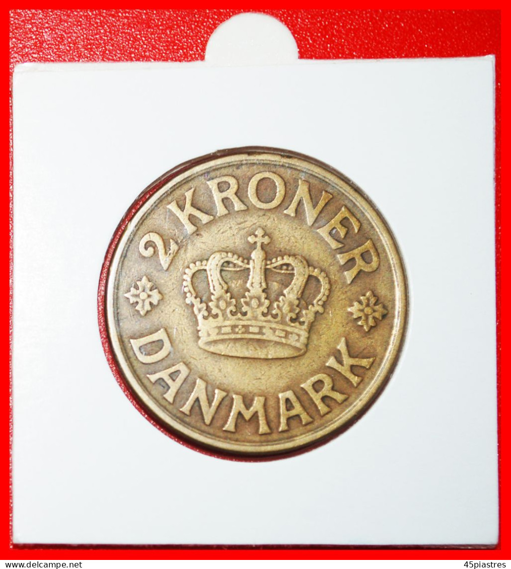 * MONOGRAM (1924-1941): DENMARK  2 CROWNS 1925! CHRISTIAN X (1912-1947) IN HOLDER!  · LOW START ·  NO RESERVE! - Danemark