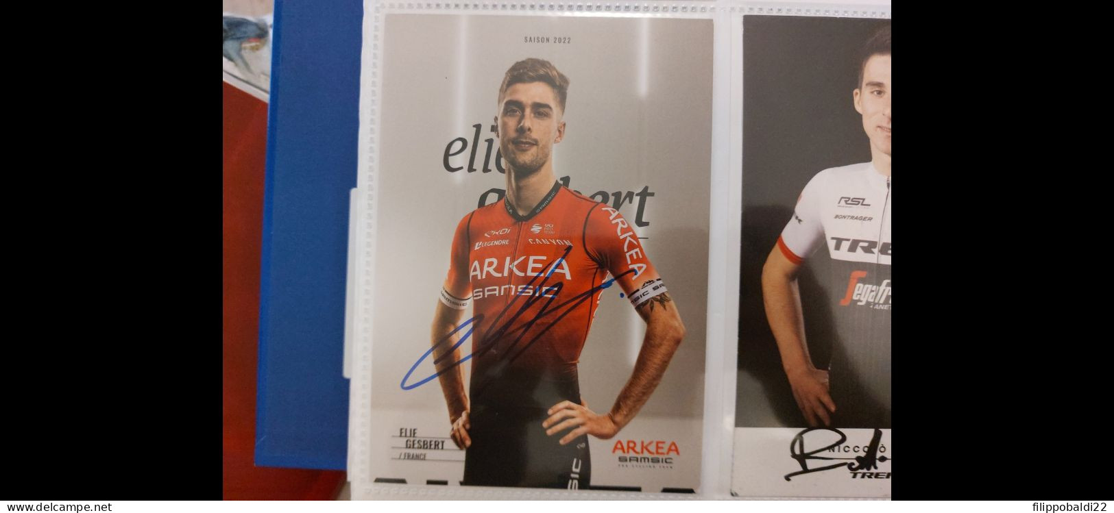 Elie Gesbert 10x15 Autografo Autograph Signed - Cyclisme