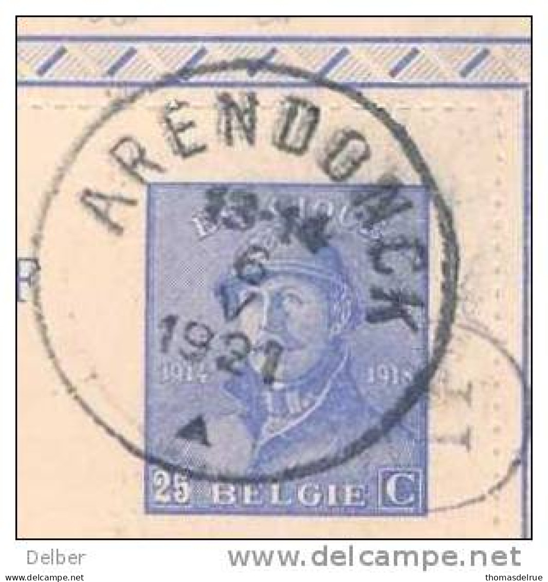 X_ik818_CARTE-LETTRE ---KAARTBRIEF: 25 Ct: ARENDONCK  ^  1921 > Uccles- Bruxelles - Letter-Cards