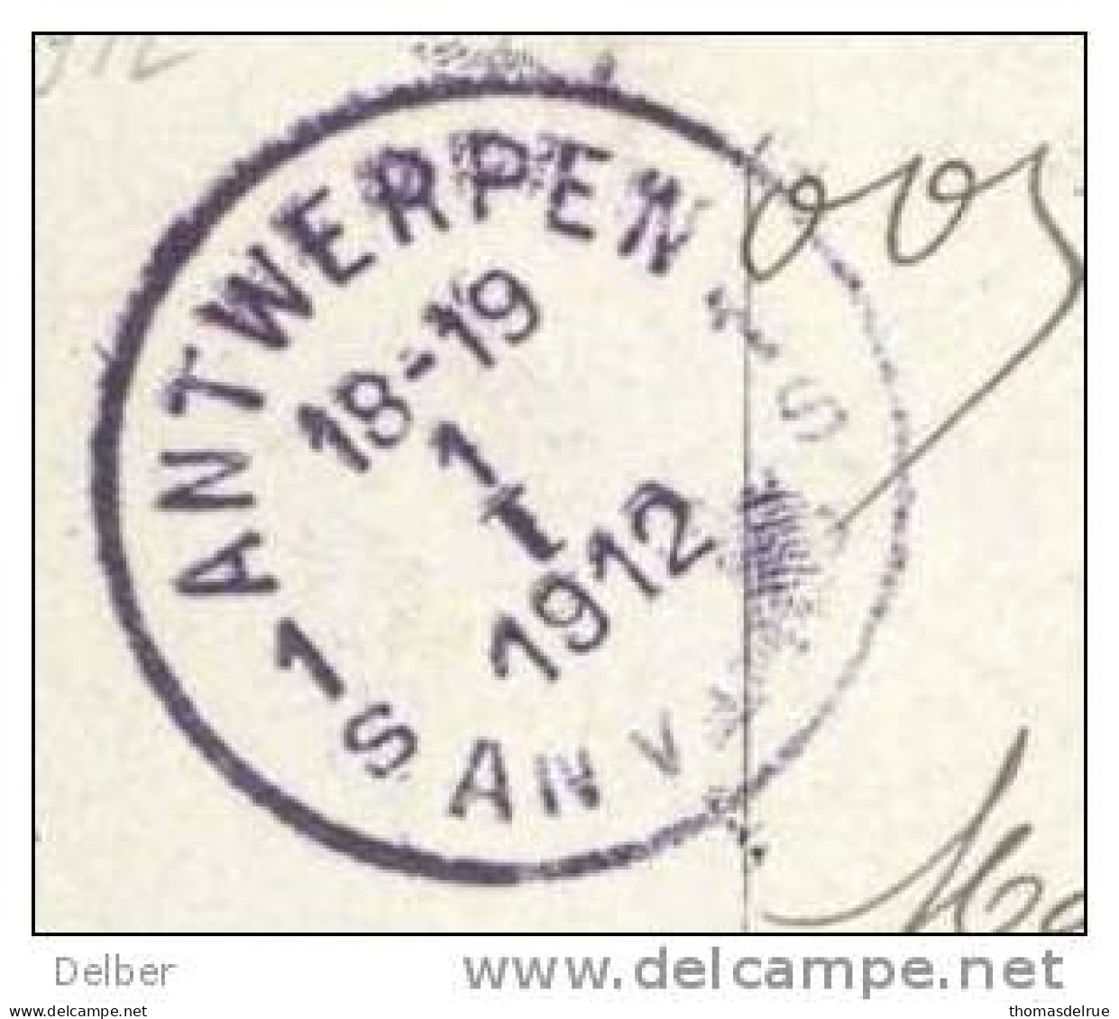 _L319:niet Gefrankeerde Fantasiekaart ( 31 XII 1911)(31 Omgekeerd) Getaxeerd Op1 I 1912 En Strafport Geïnd Op  2 I 1912. - Lettres & Documents