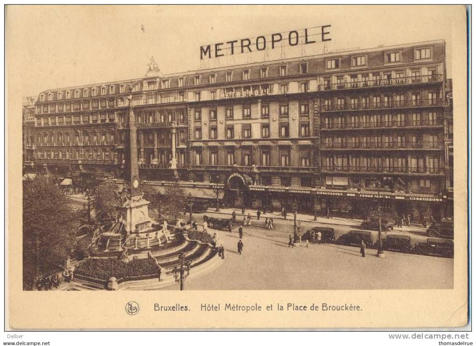 _Np024: Bruxelles Hôtel Métropome Et Place De Brouckère - Pubs, Hotels, Restaurants