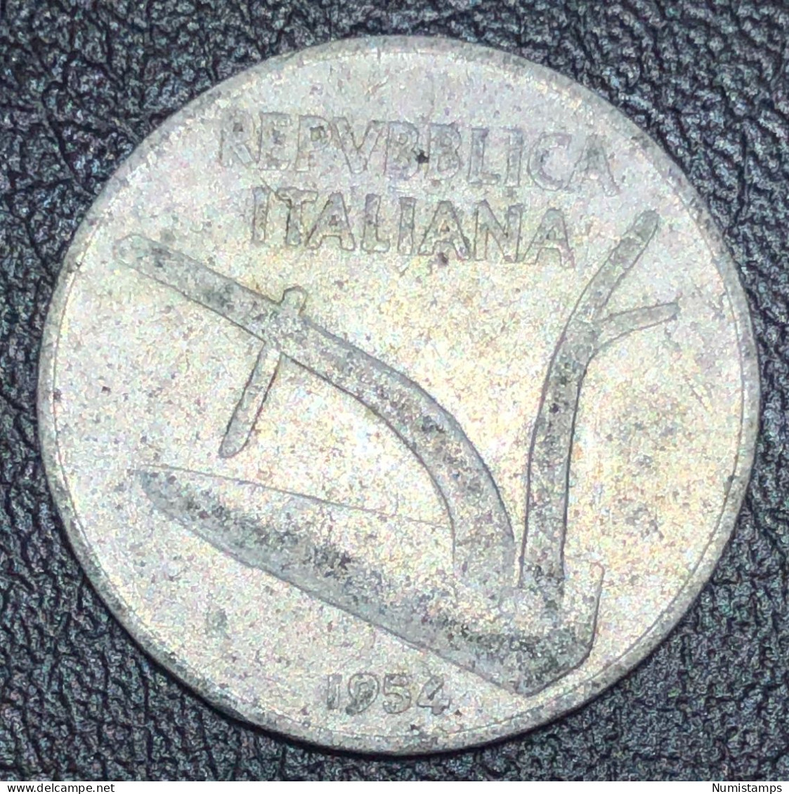 Italia 10 Lire, 1954 - 10 Liras