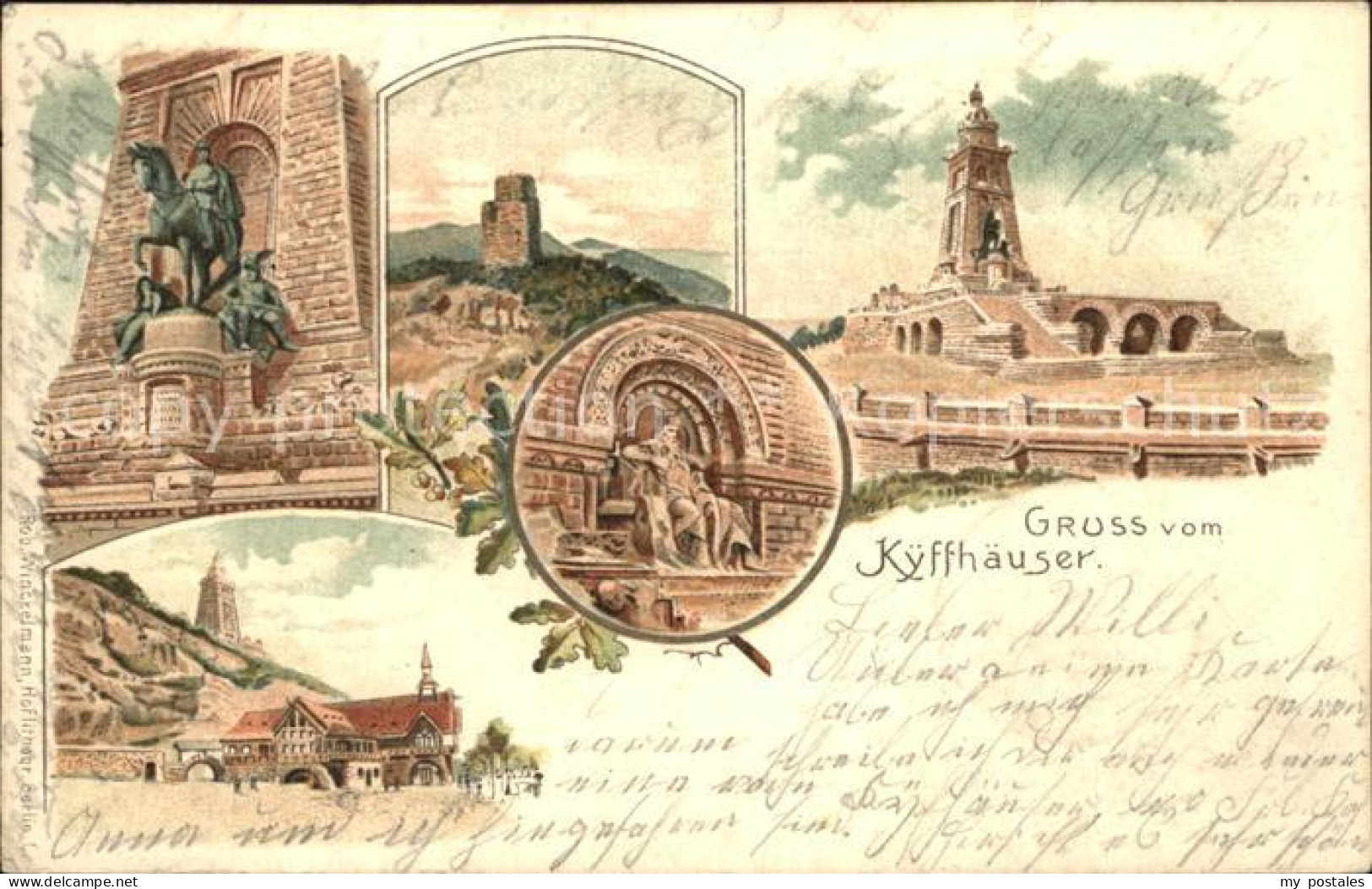 42525946 Kyffhaeuser Kaiser Wilhelm Denkmal Reiterstandbild Barbarossa Restauran - Bad Frankenhausen