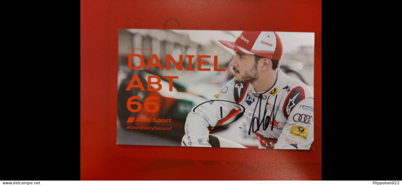 Daniel Abt Autografo Autograph Signed - Automobile - F1