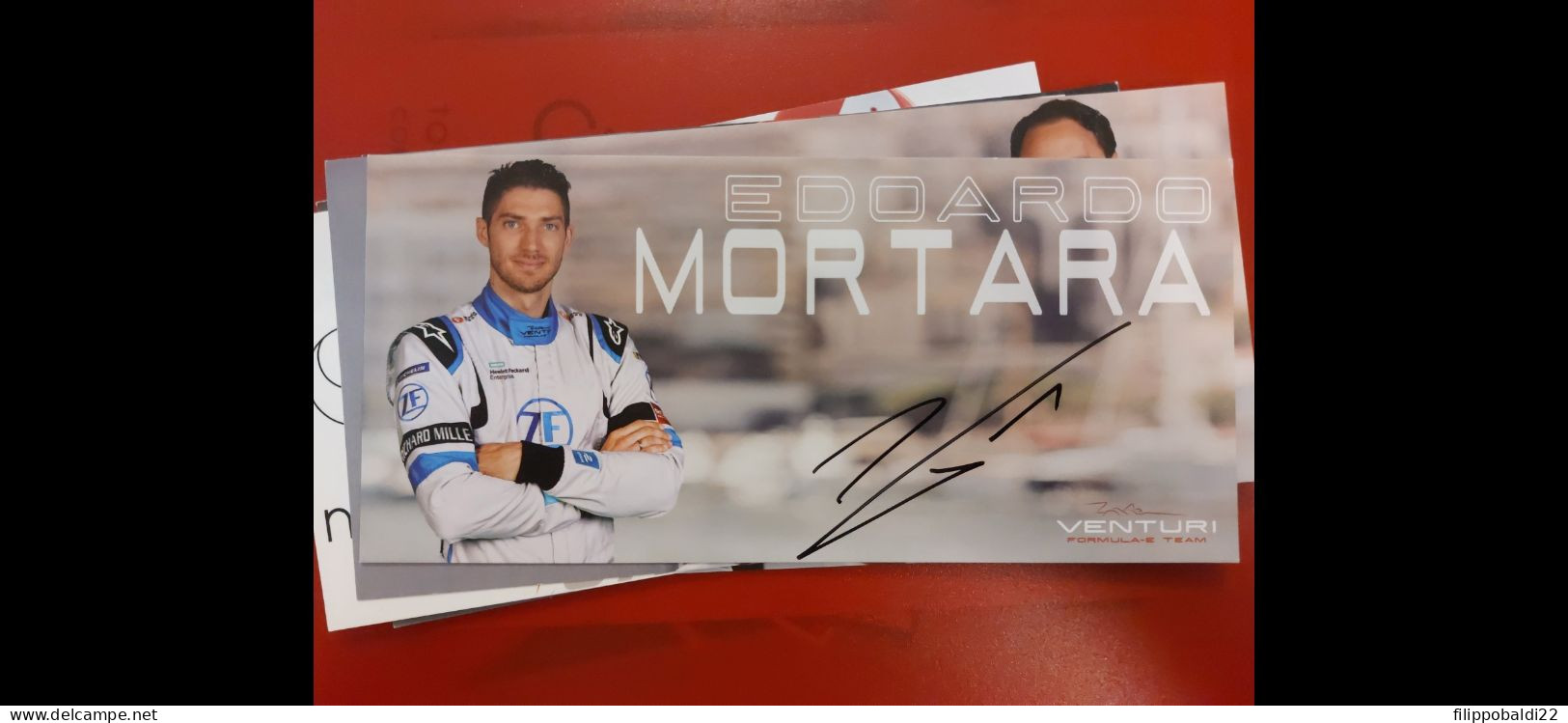 Edoardo Mortara Autografo Autograph Signed - Car Racing - F1