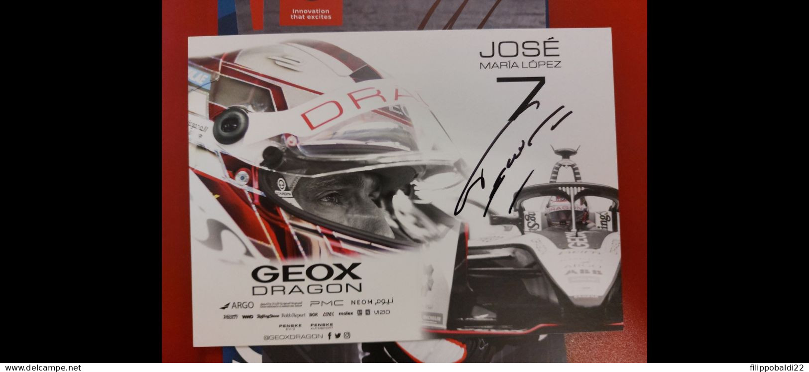 Lopez E Ghunter Autografo Autograph Signed - Autorennen - F1