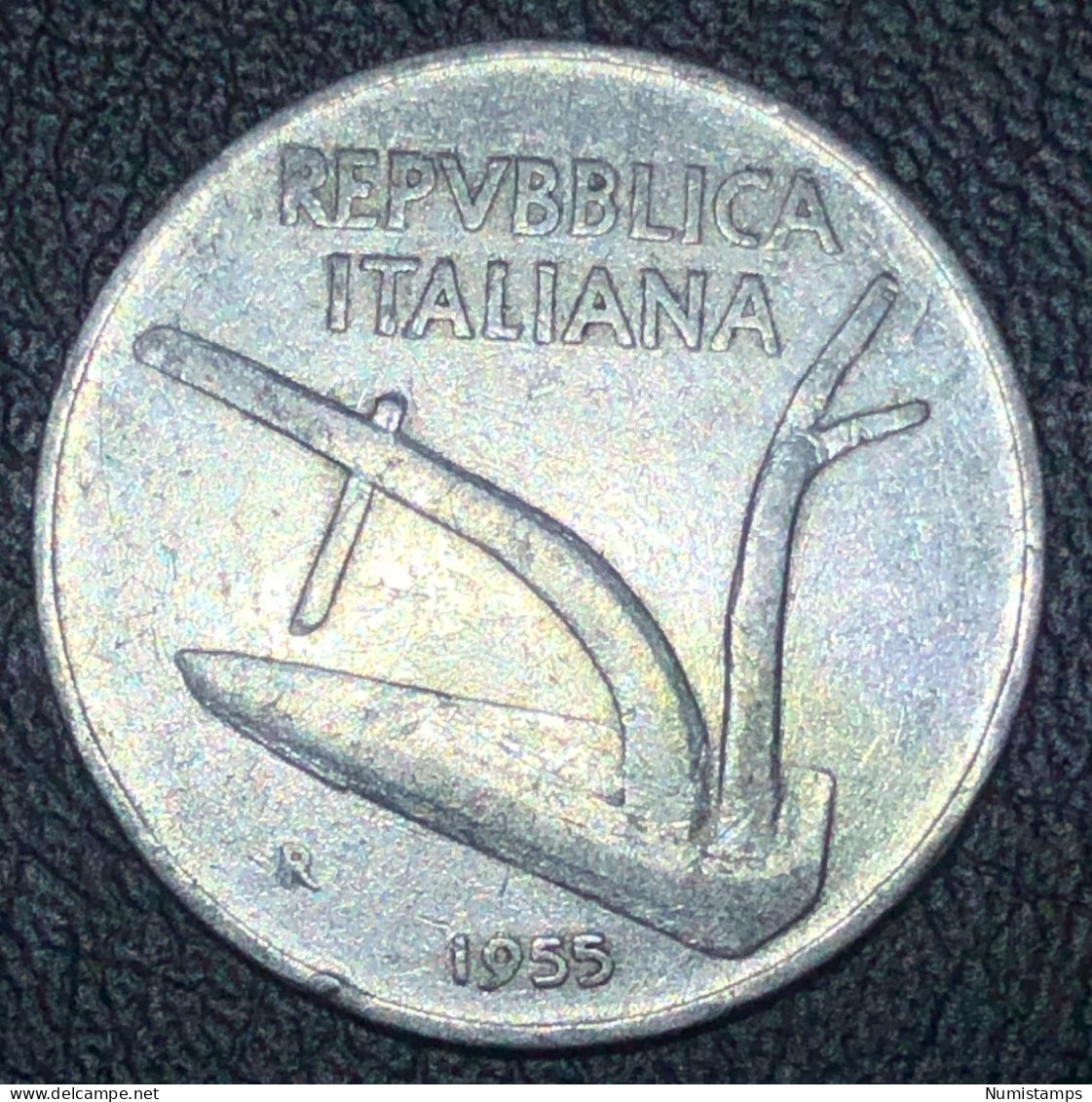 Italia 10 Lire, 1955 - 10 Lire