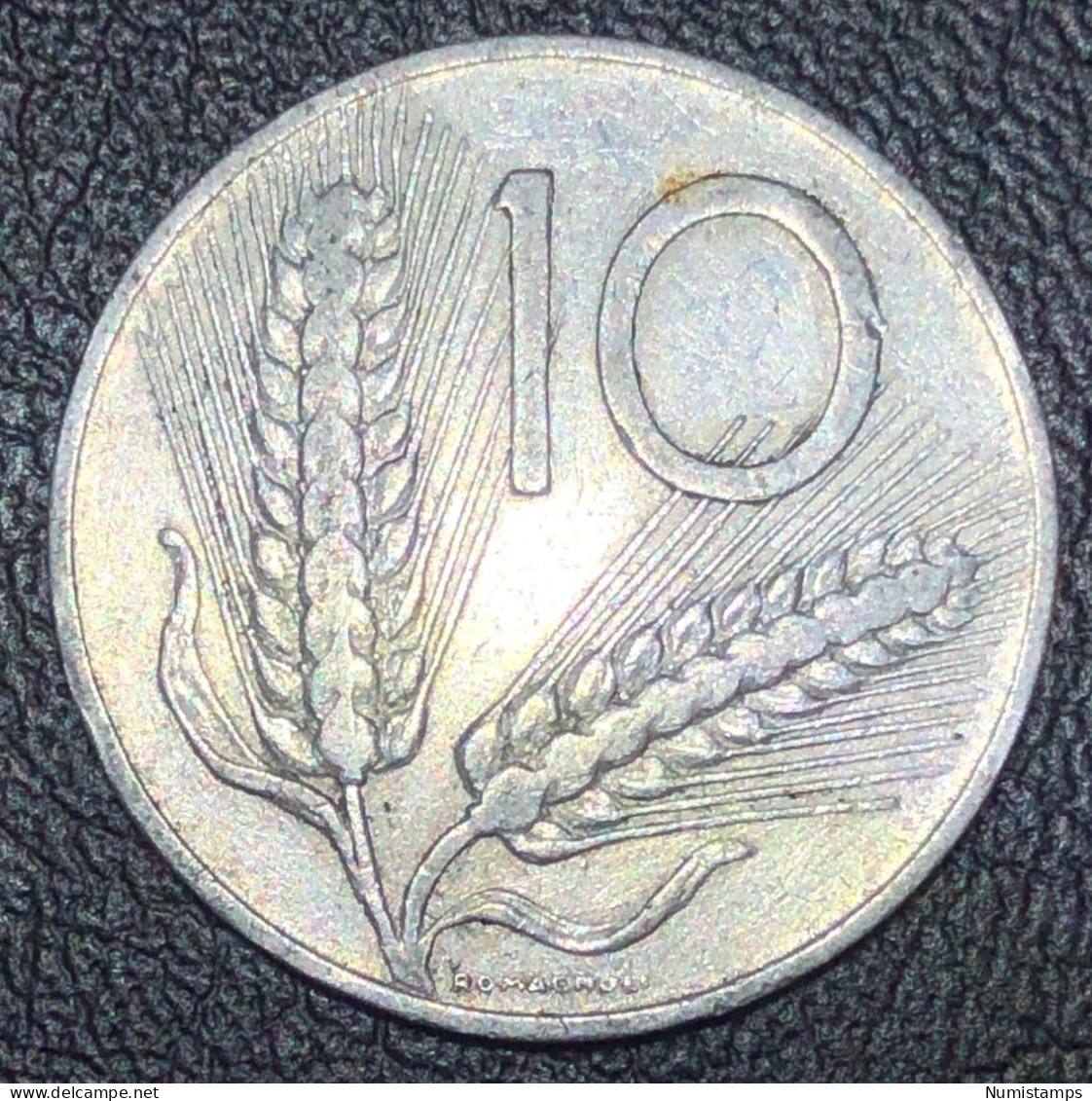 Italia 10 Lire, 1955 - 10 Liras