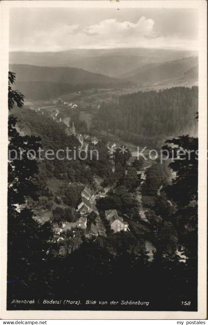 42511245 Altenbrak Harz Blick Von Der Schoeneburg Altenbrak - Altenbrak