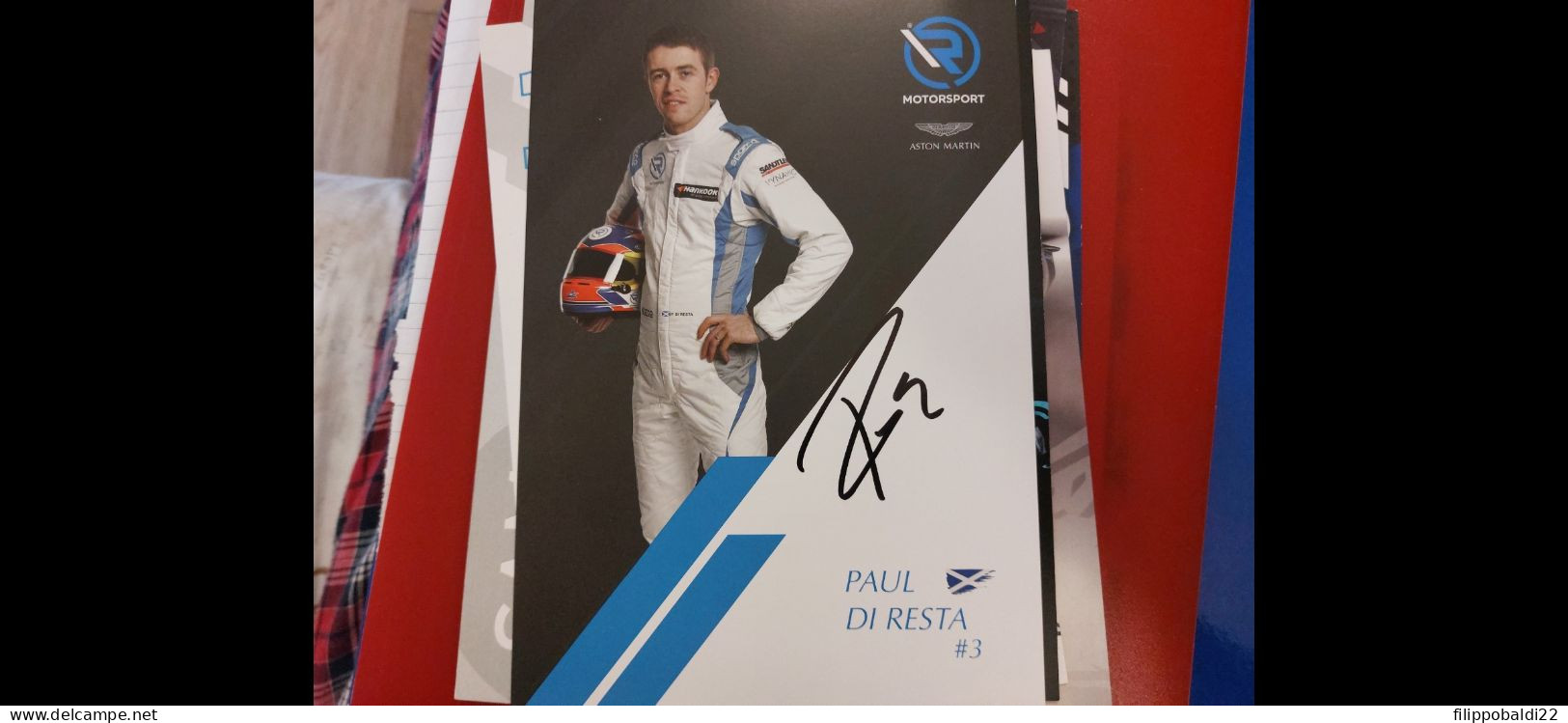 Paul Di Resta Autografo Autograph Signed - Automobile - F1