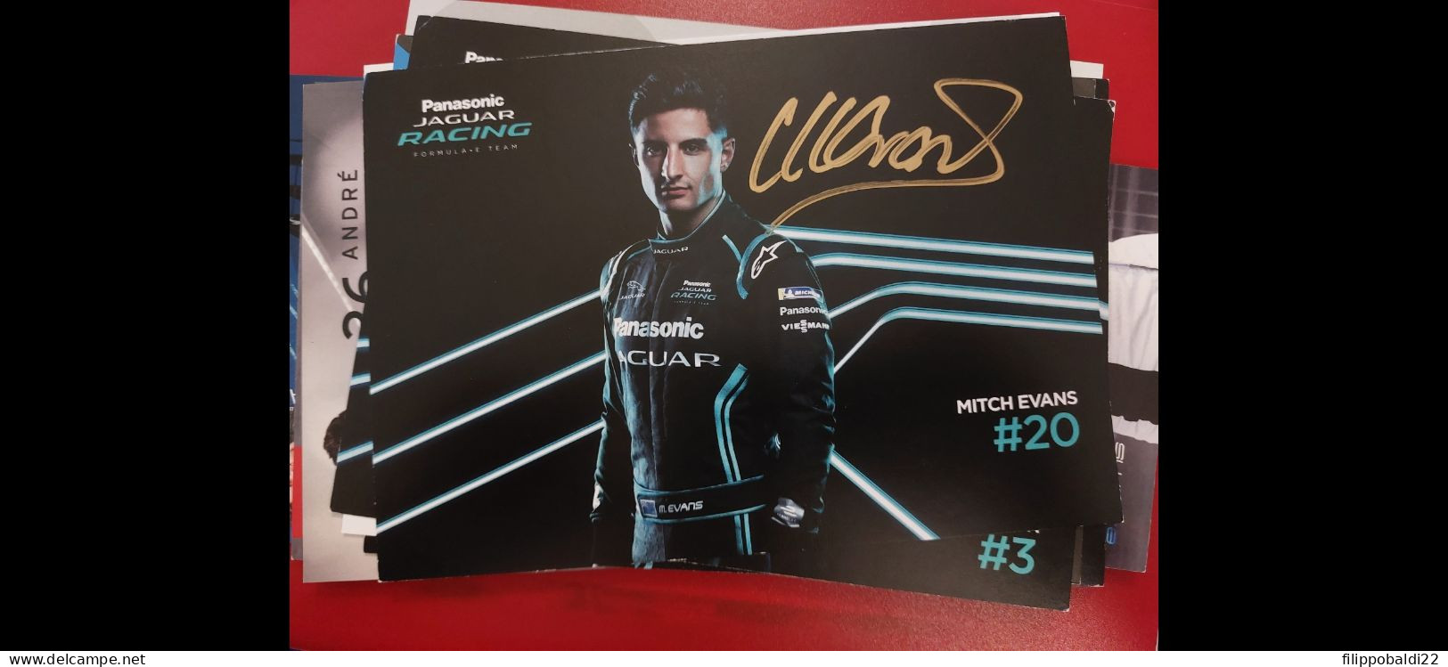 Mitch Evans Autografo Autograph Signed - Autorennen - F1