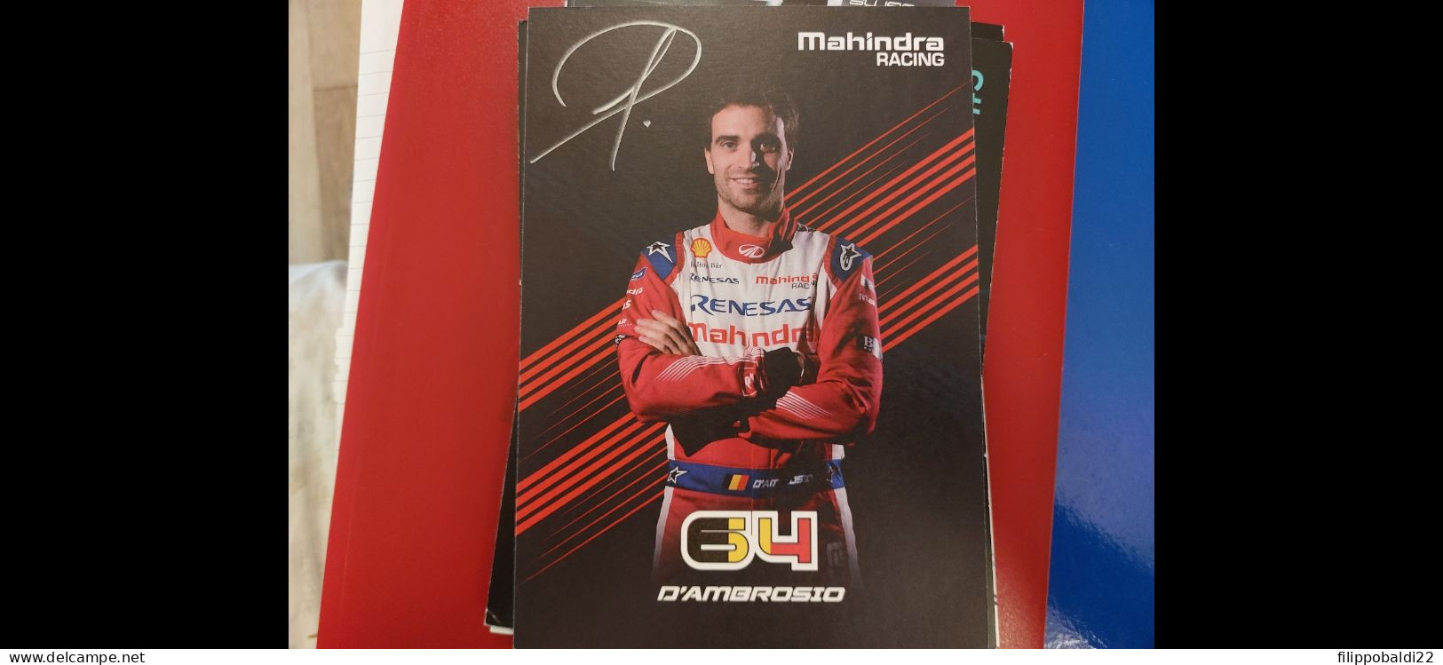 Gerome D'Ambrosio Autografo Autograph Signed - Autosport - F1