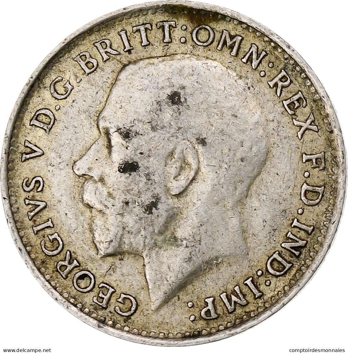 Grande-Bretagne, George V, 3 Pence, 1917, TTB, Argent, KM:813 - F. 3 Pence