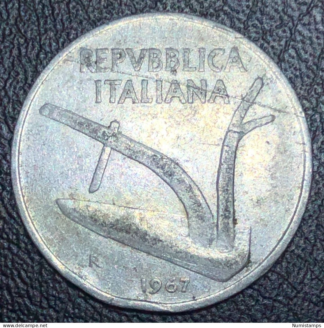 Italia 10 Lire, 1967 - 10 Liras