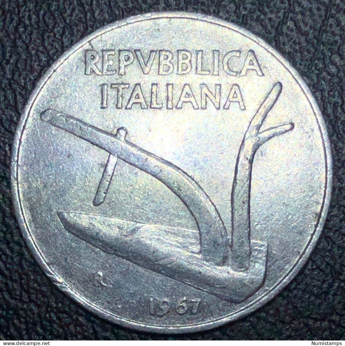 Italia 10 Lire, 1967 - 10 Liras