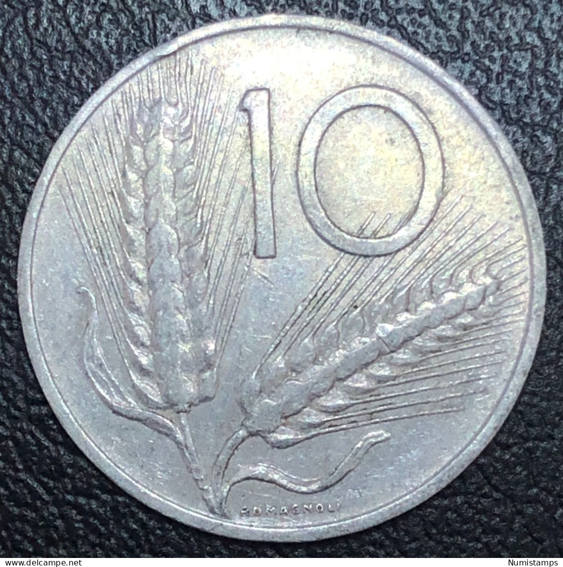 Italia 10 Lire, 1968 - 10 Liras