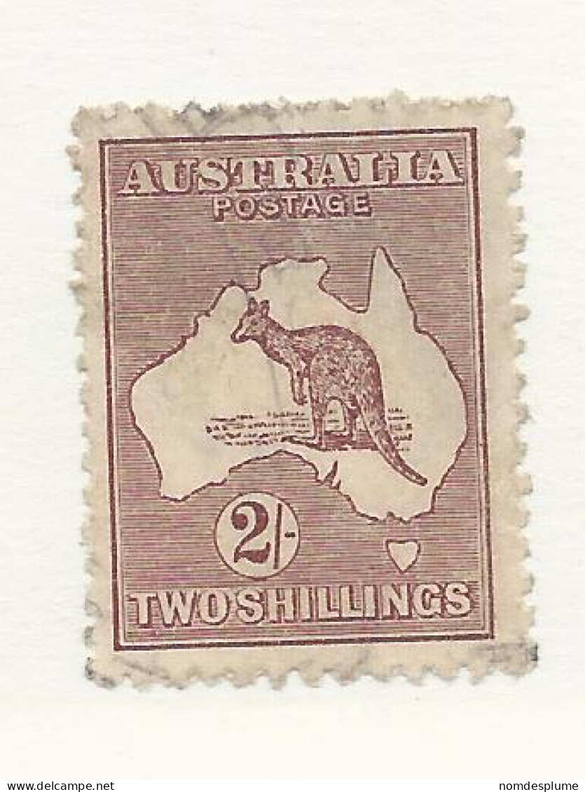 25830) Australia Kangaroo Roo 3rd Watermark 1924 - Oblitérés