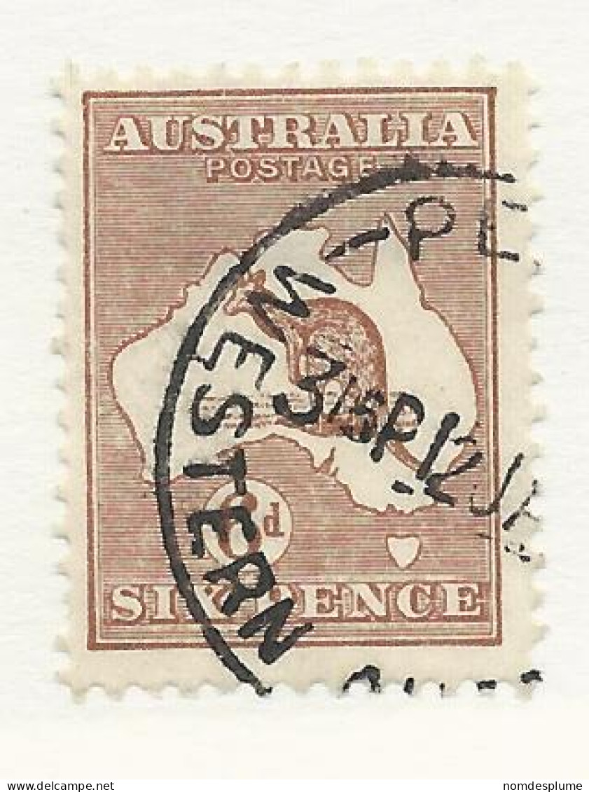 25831) Australia Kangaroo Roo Multiple Small Crown 1929 - Gebruikt