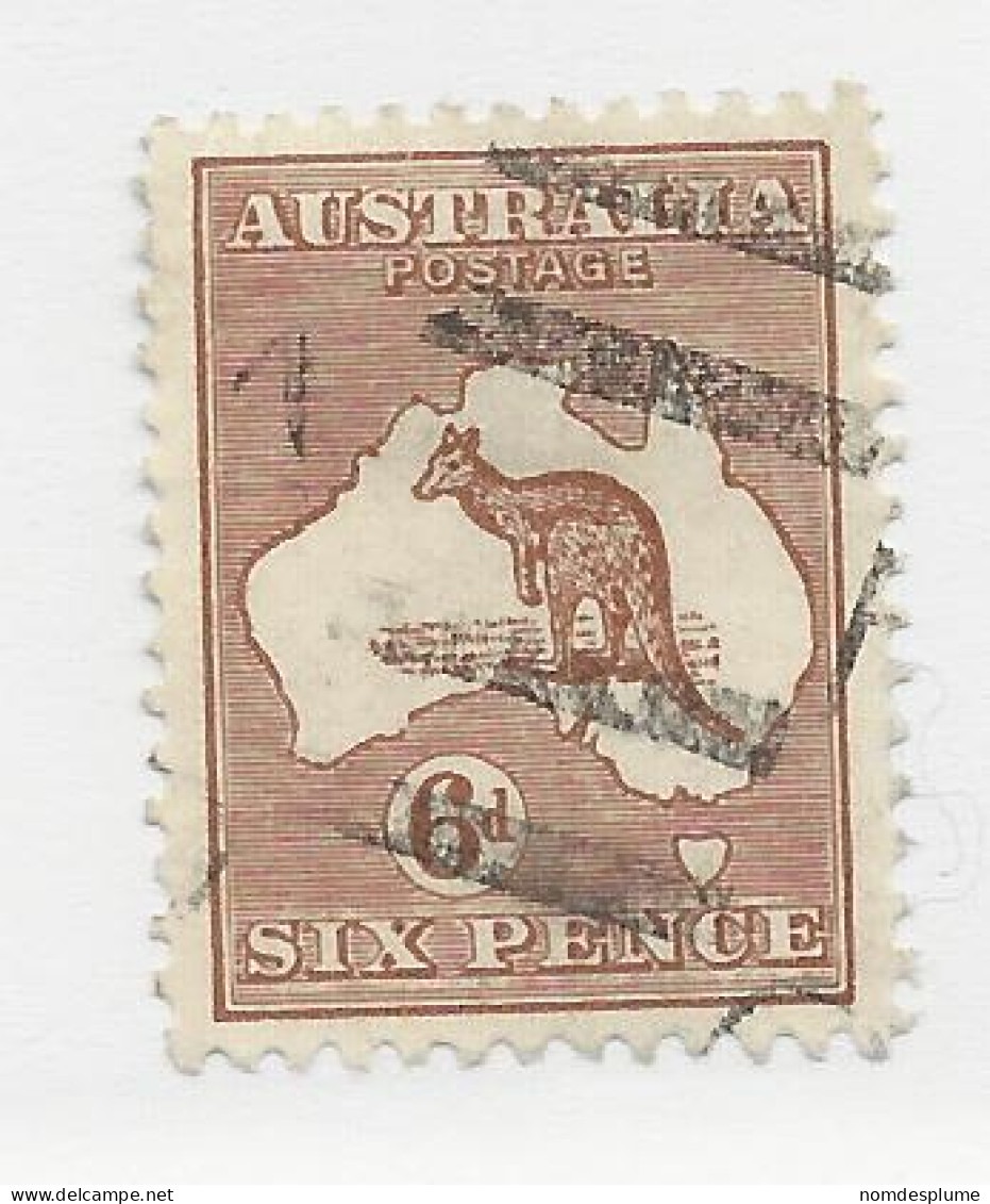 25832) Australia Kangaroo Roo Multiple Small Crown 1929 - Gebruikt