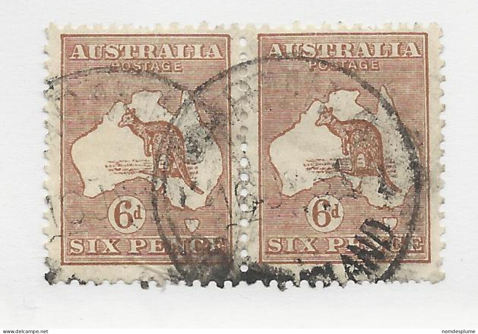 25833) Australia Kangaroo Roo Multiple Small Crown 1929 - Gebraucht