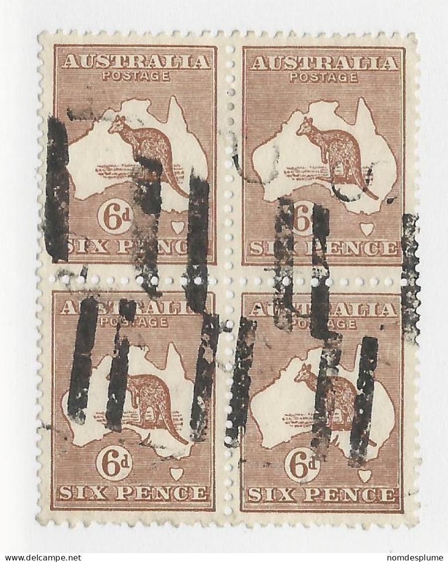 25834) Australia Kangaroo Roo Multiple Small Crown 1929 - Gebraucht