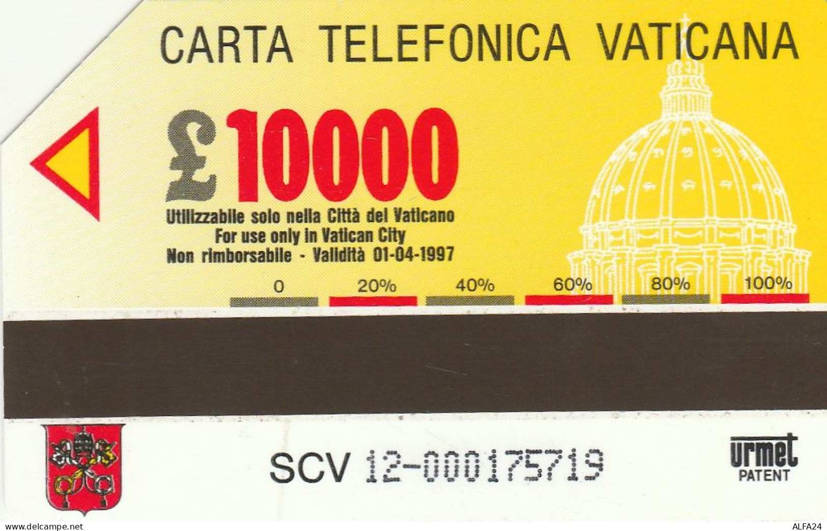 PHONE CARD USED VATICANO SCV12 (UR813 - Vatican