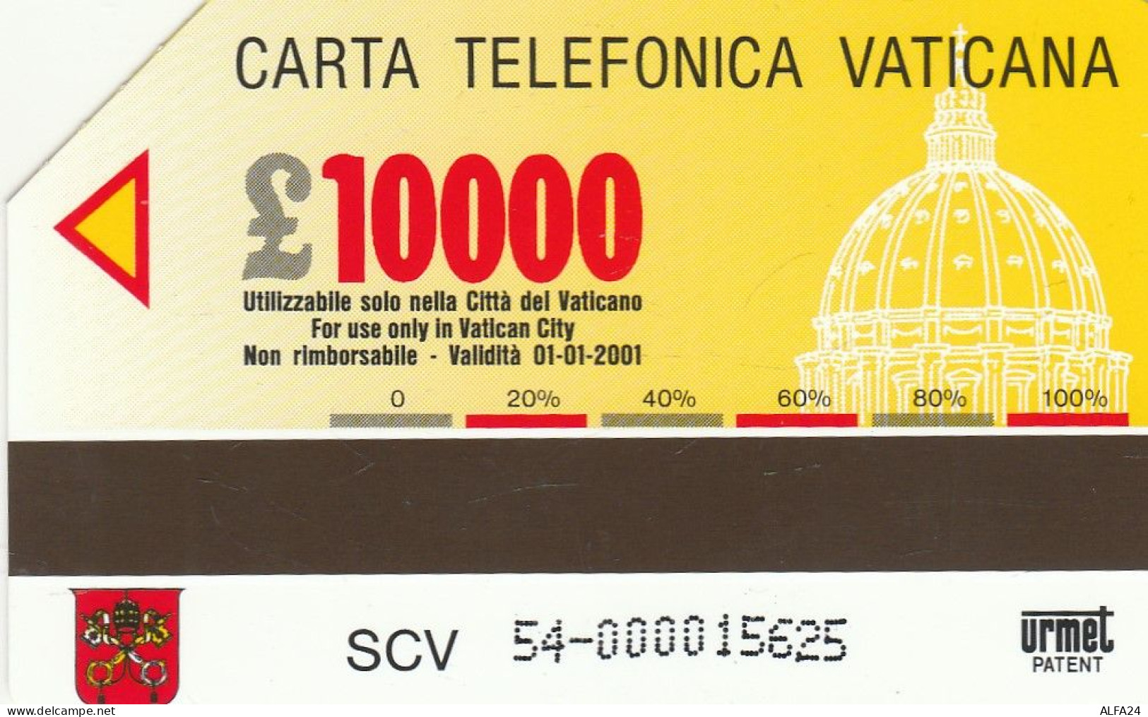 PHONE CARD USED VATICANO SCV54 (UR817 - Vaticaanstad