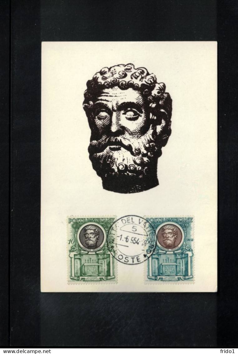 Vatican 1953 Saint Peter Carte Maximum - Cartoline Maximum