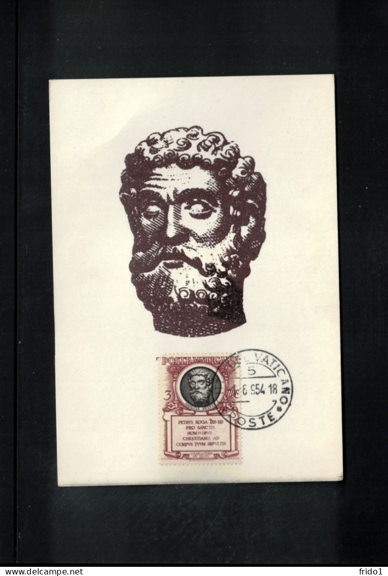 Vatican 1953 Saint Peter Carte Maximum - Cartoline Maximum