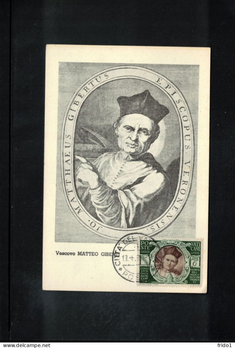 Vatican 1946 Cardinal Giovanni Matteo Giberti Carte Maximum - Cartoline Maximum