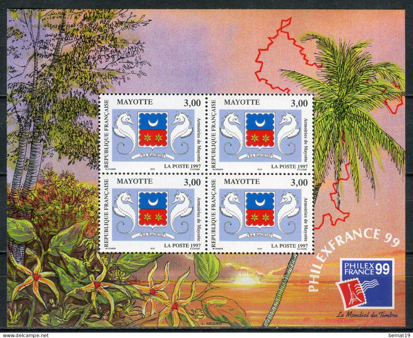 Mayotte 1999. Yvert Block 1 ** MNH - Blocks & Kleinbögen