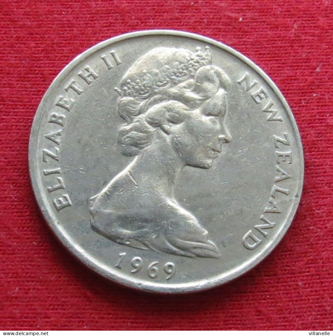 New Zealand 20 Cents 1969 KM# 36.1 *V1T Nova Zelandia Nuova Zelanda Nouvelle Zelande - Nieuw-Zeeland