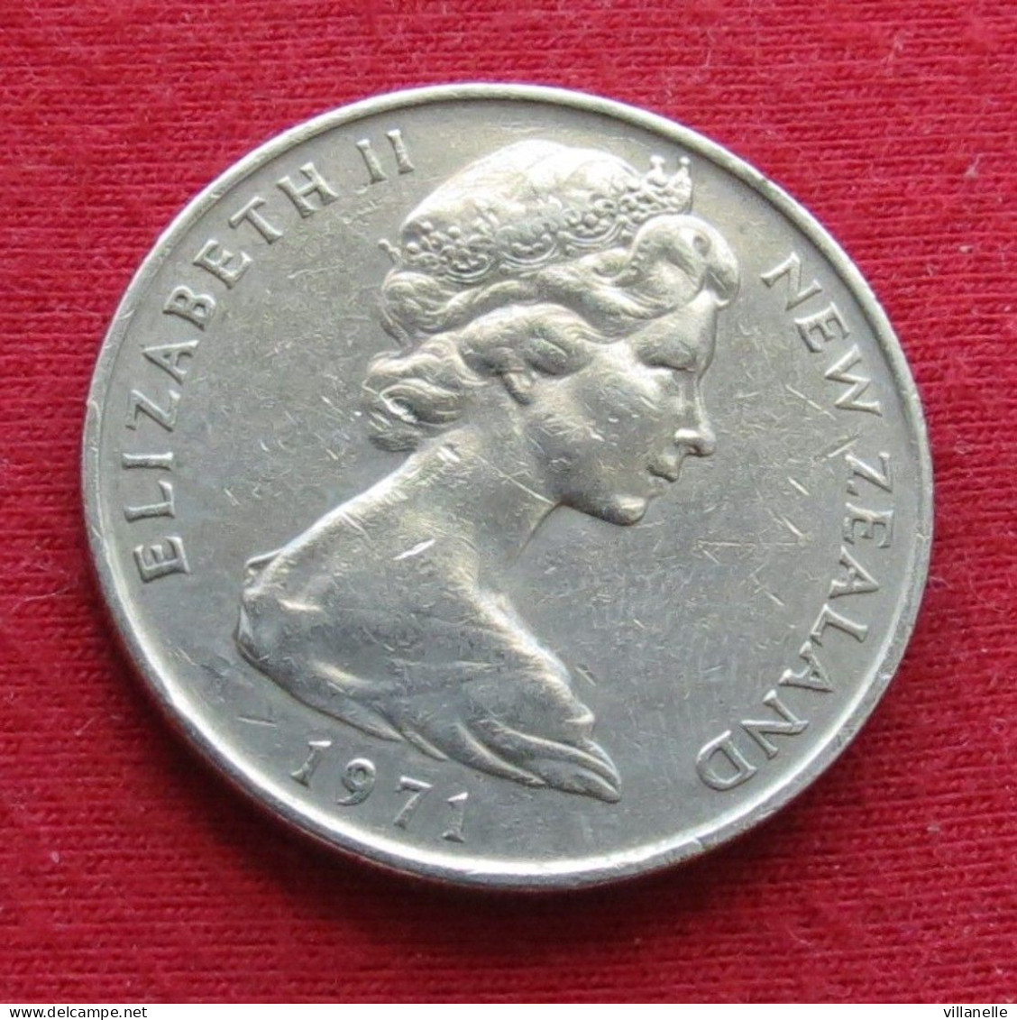 New Zealand 20 Cents 1971 KM# 36.1 *V1T Nova Zelandia Nuova Zelanda Nouvelle Zelande - Neuseeland