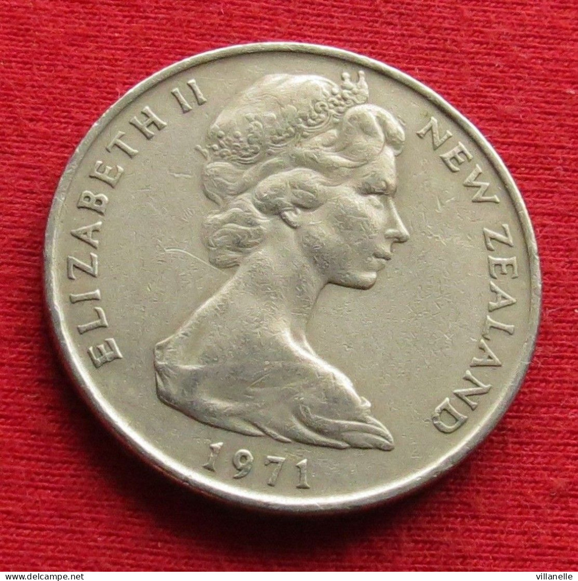 New Zealand 20 Cents 1971 KM# 36.1 *V2T  Nova Zelandia Nuova Zelanda Nouvelle Zelande - Nieuw-Zeeland