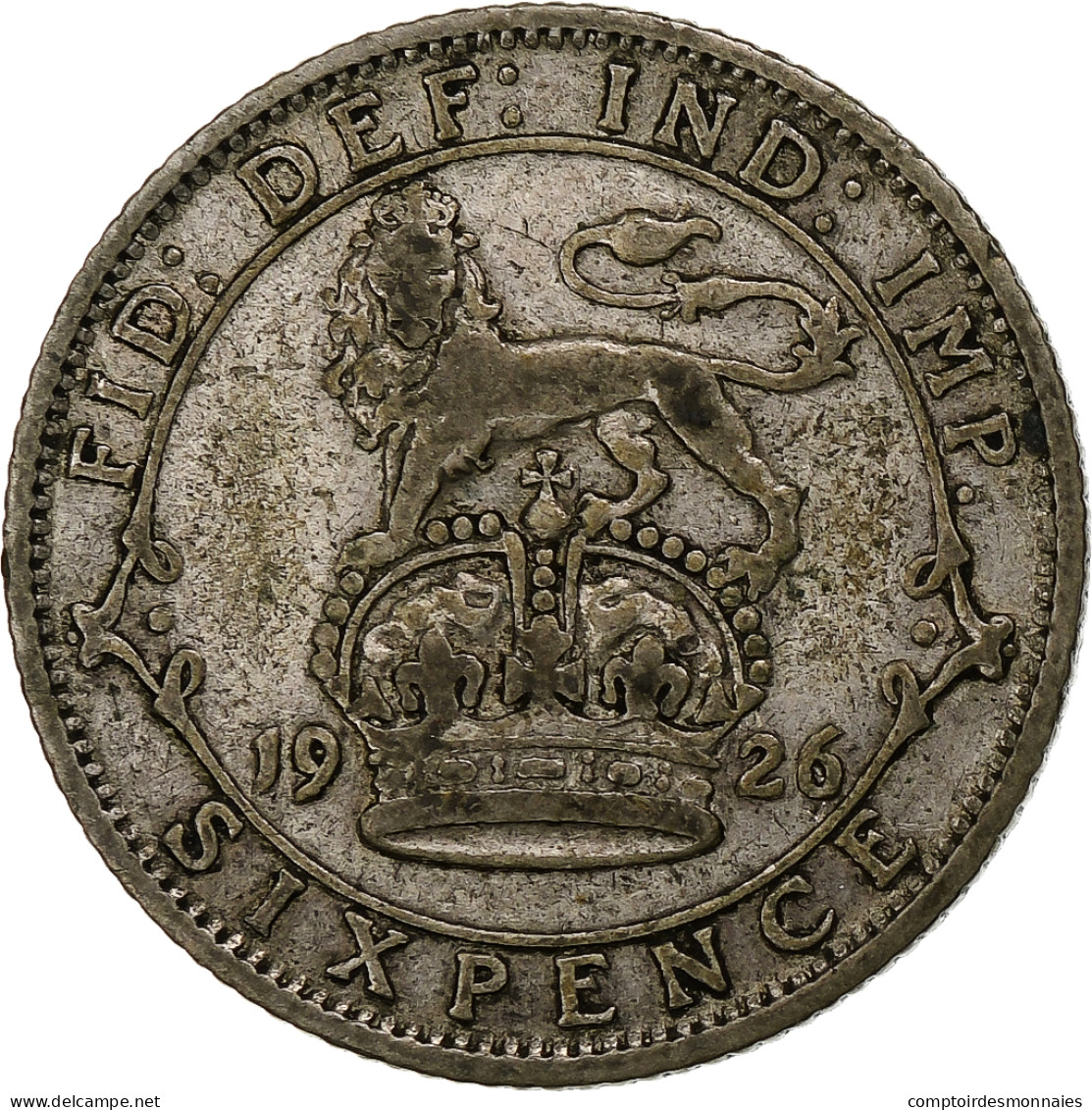 Grande-Bretagne, George V, 6 Pence, 1926, TTB, Argent, KM:815a.2 - H. 6 Pence