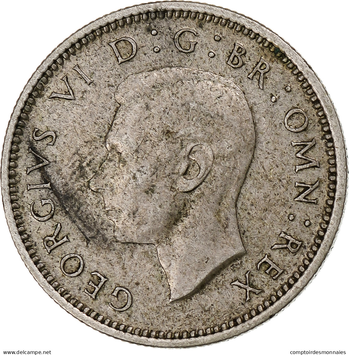 Grande-Bretagne, George VI, 6 Pence, 1937, TTB, Argent, KM:852 - H. 6 Pence