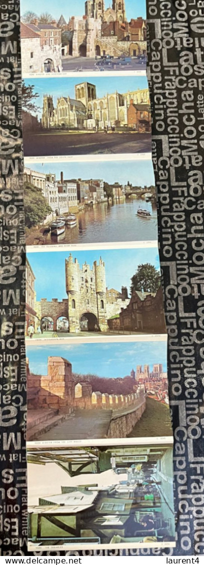 (Booklet 25-12-2023) Postcard Booklet - UK - London (six Pictures) - York