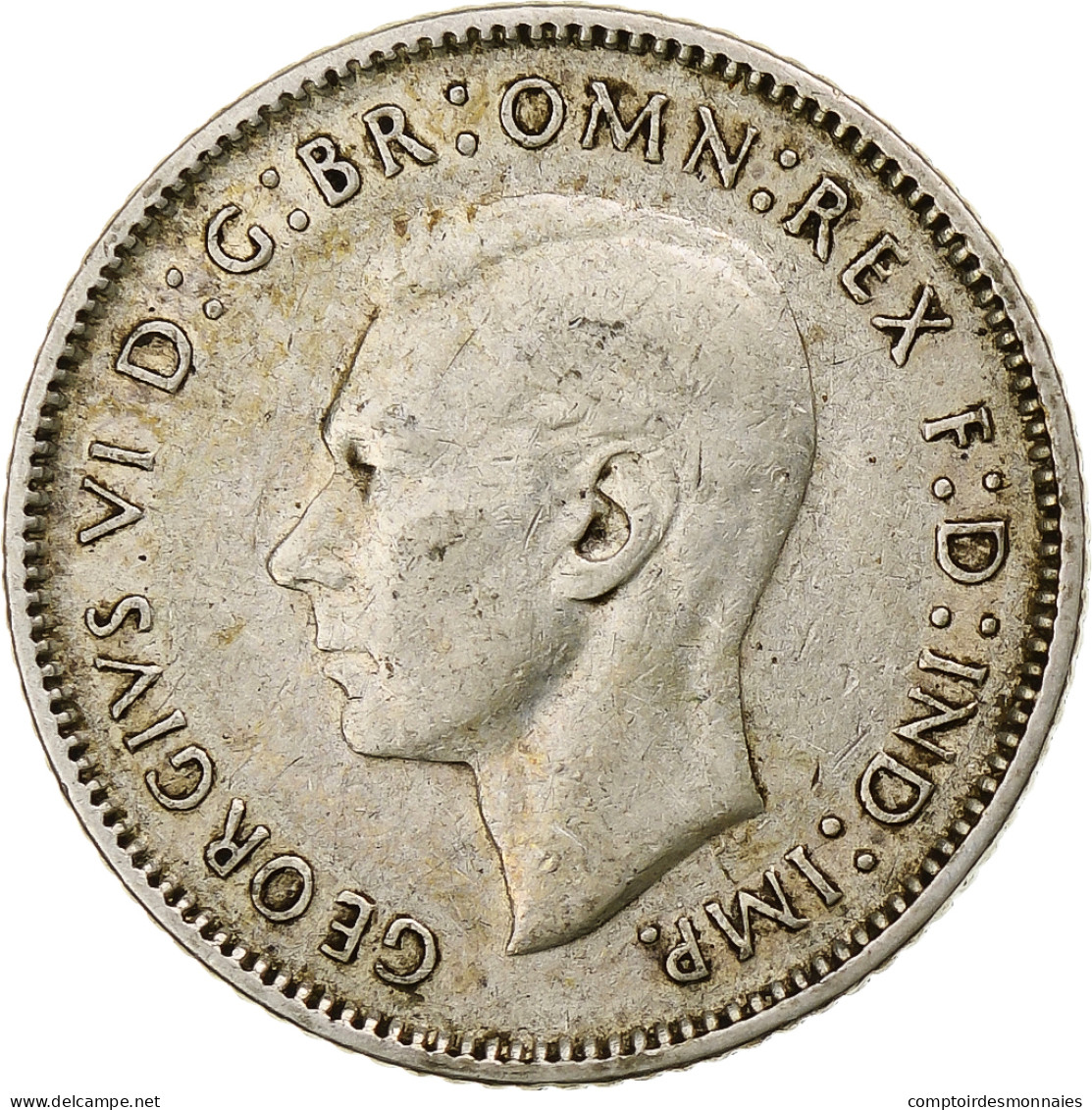 Australie, George VI, Sixpence, 1942, Denver, TTB, Argent, KM:38 - Sixpence