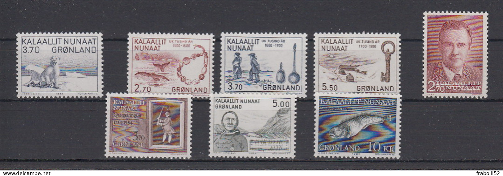 Groenlandia Nuovi:  1984  Annata Completa. - Komplette Jahrgänge