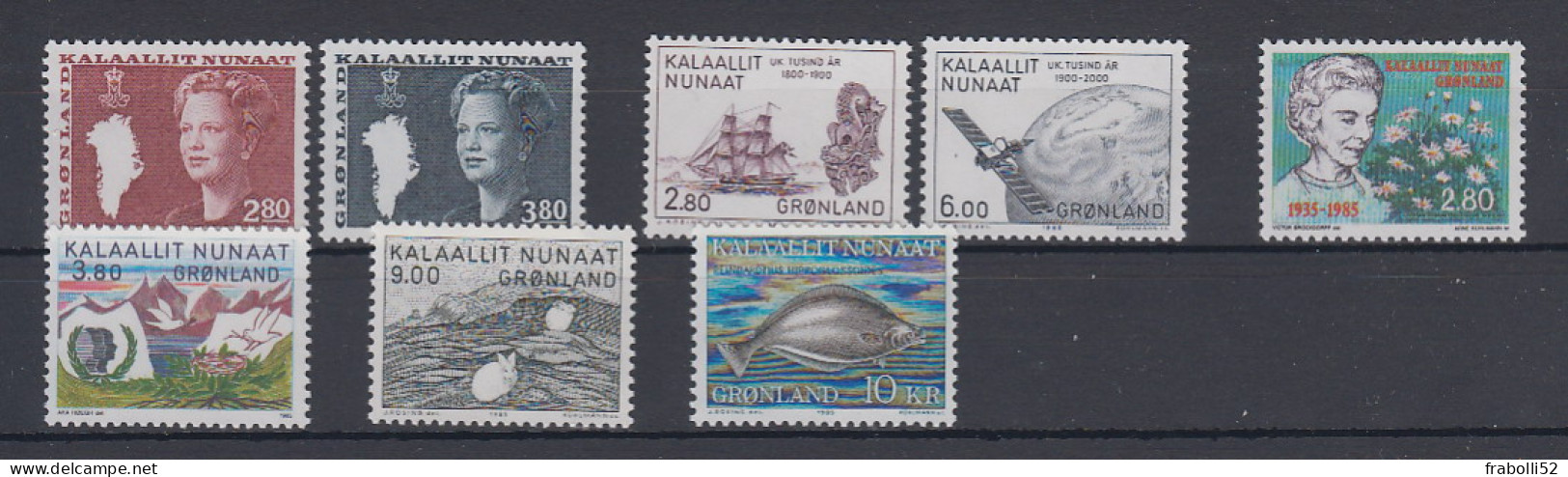 Groenlandia Nuovi:  1985  Annata Completa - Komplette Jahrgänge