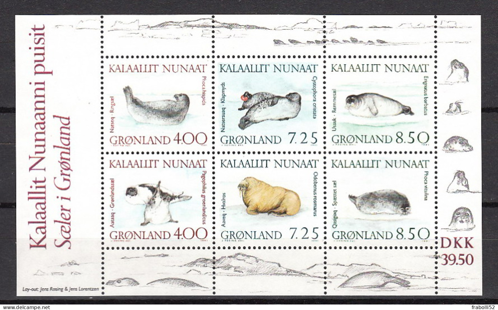 Groenlandia Nuovi:  BF  N. 3 - Blocks & Sheetlets