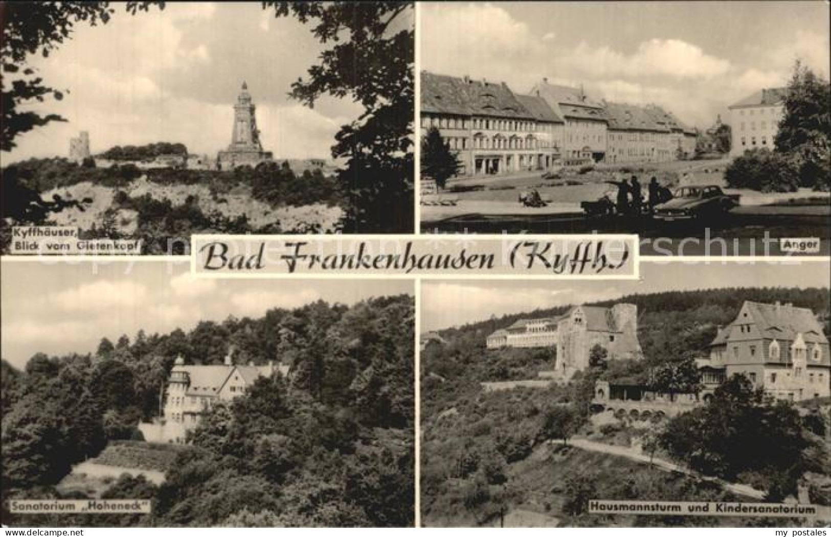 42485210 Frankenhausen Bad Blick Vom Gietenkopf Kyffhaeuser Anger Sanatorien Bad - Bad Frankenhausen