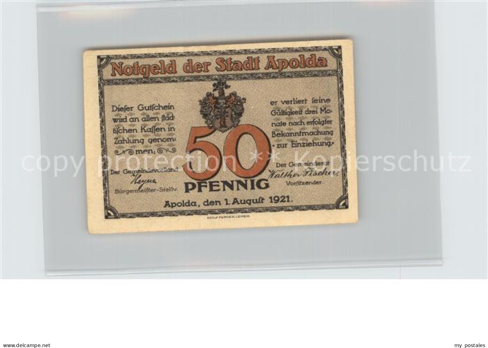 42485173 Apolda Eisenbahnbruecke 50 Pfennig Apolda - Apolda