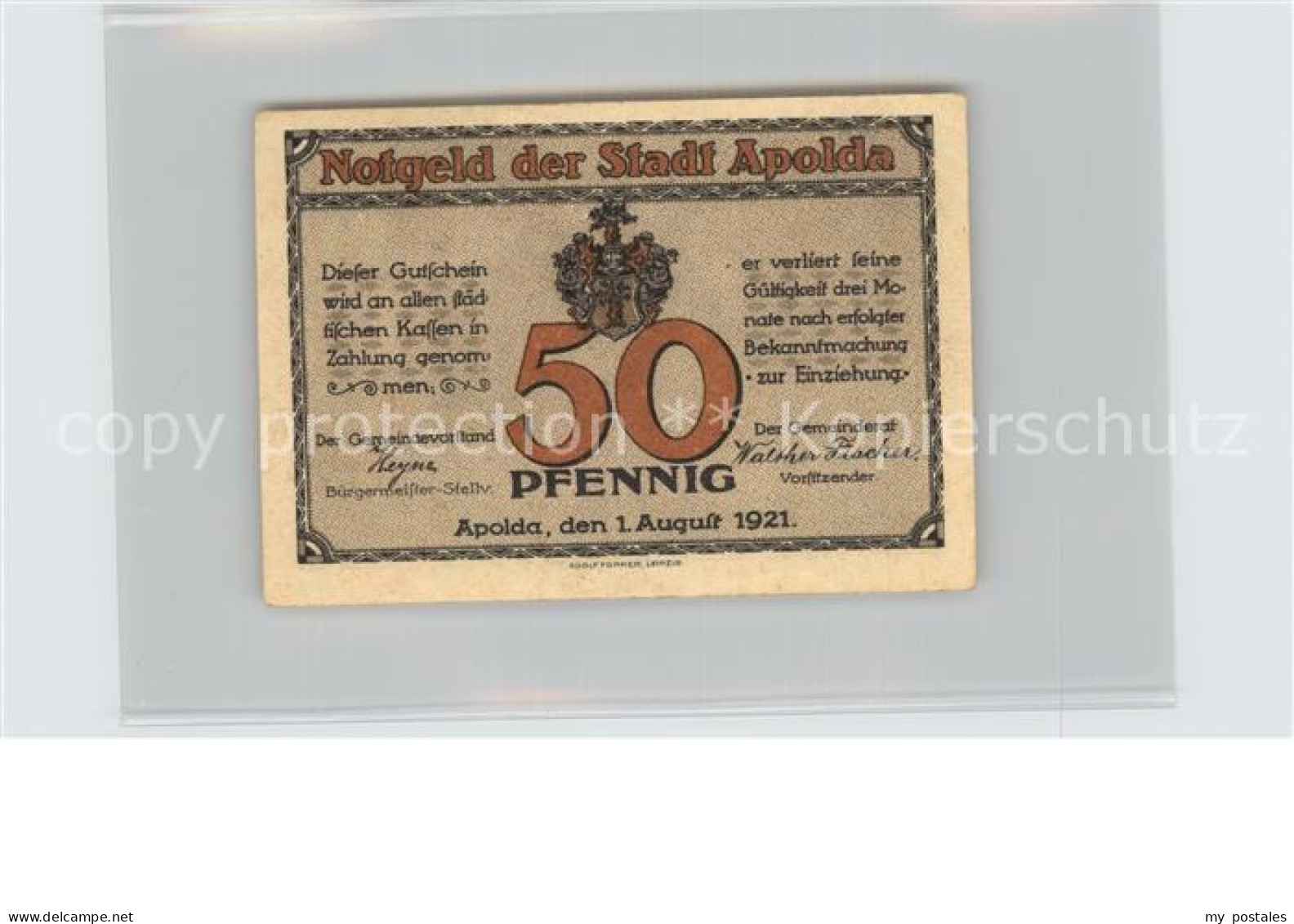 42485172 Apolda Schloss 50 Pfennig Apolda - Apolda