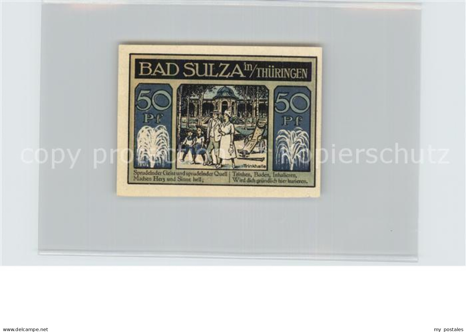 42485107 Sulza Bad Trinkhalle 50 Pfennig Bad Sulza - Bad Sulza