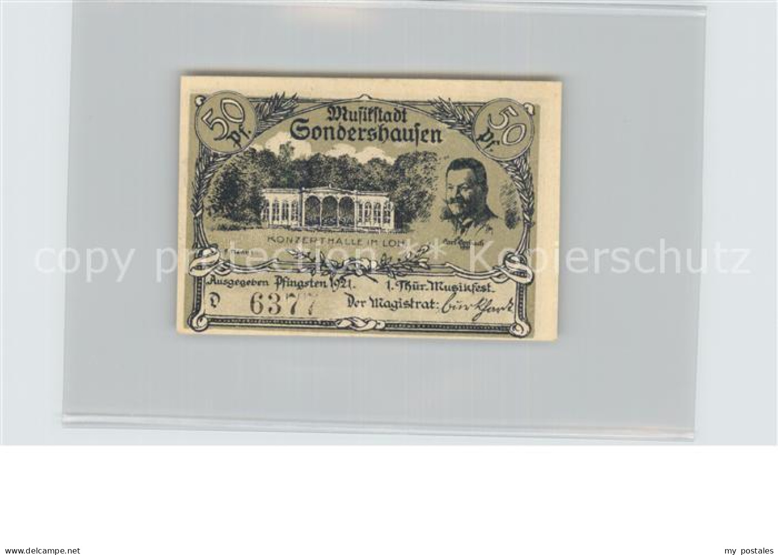 42485088 Sondershausen Thueringen Konzerthalle 50 Pfennig Sondershausen - Sondershausen