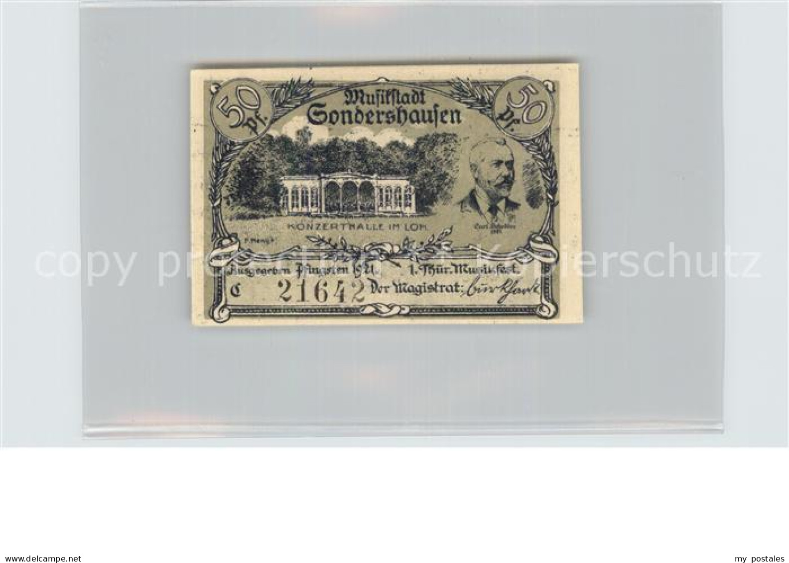 42484200 Sondershausen Thueringen Konzerthalle 50 Pfennig Sondershausen - Sondershausen