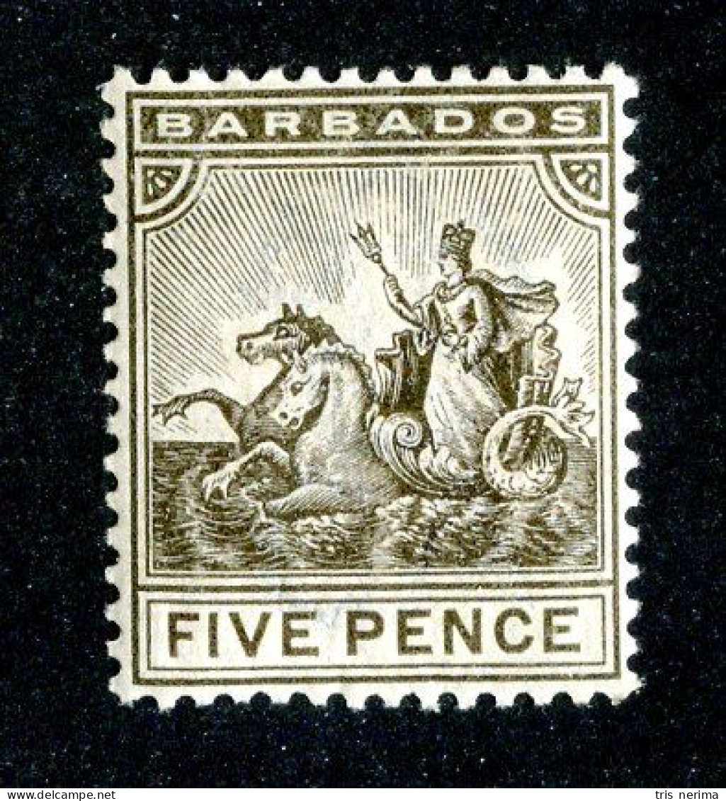 635 BCXX 1892 Scott # 75 Mnh** (offers Welcome) - Barbados (...-1966)