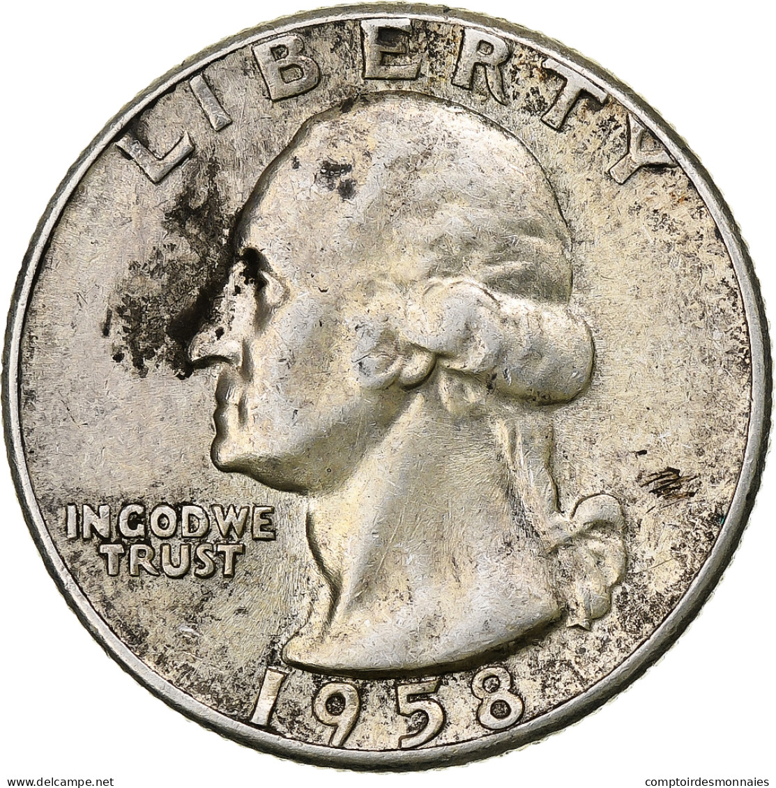États-Unis, Washington Quarter, Quarter, 1958, U.S. Mint, Philadelphie, TTB - 1932-1998: Washington